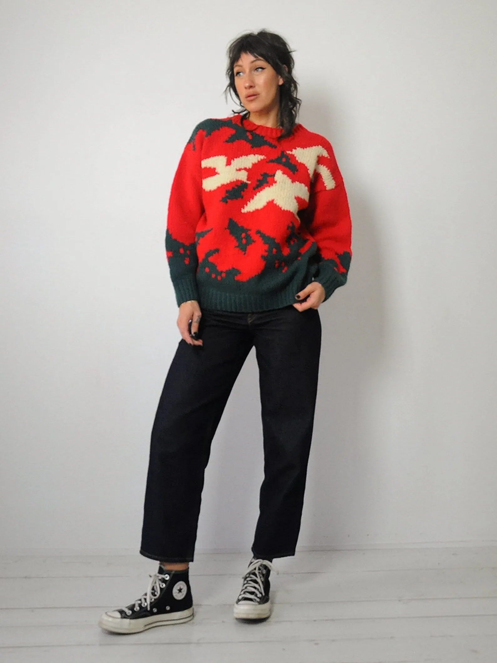 1980's Abstract Dove Sweater