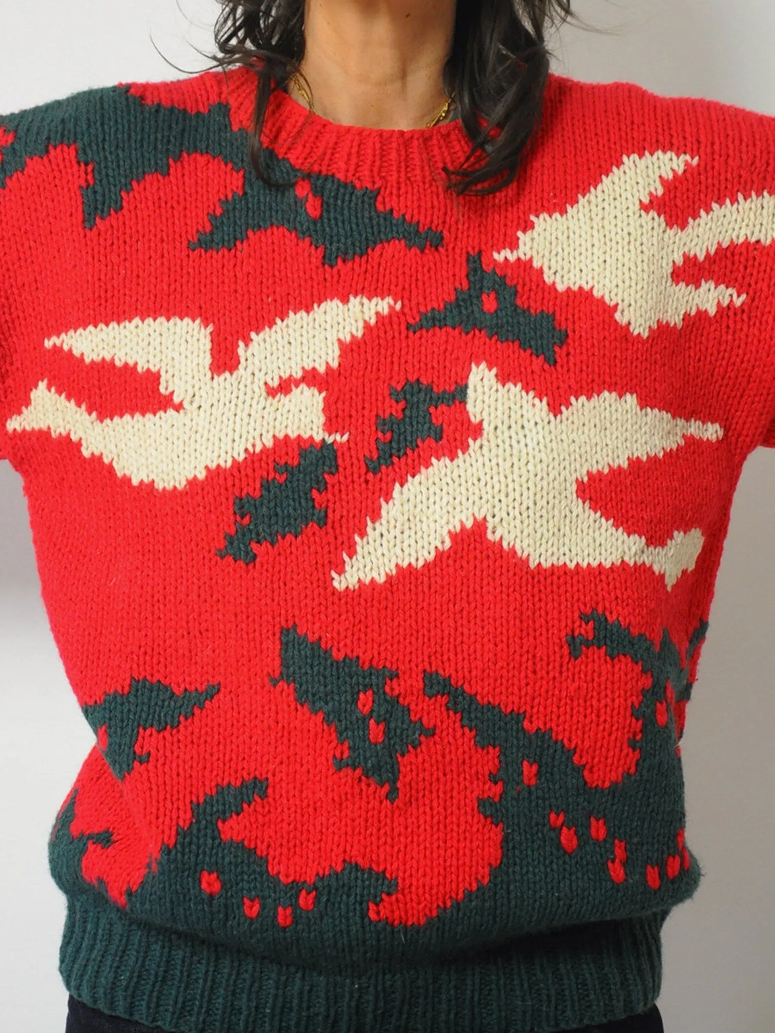 1980's Abstract Dove Sweater