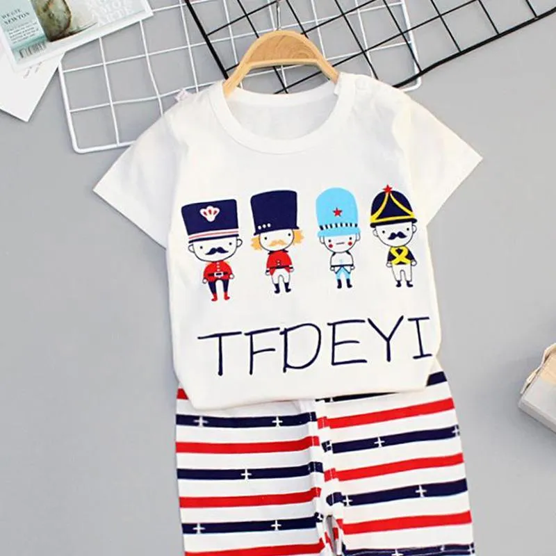 2-piece Thin Pajamas Sets for Toddler Boy Wholesale Children's Clothing