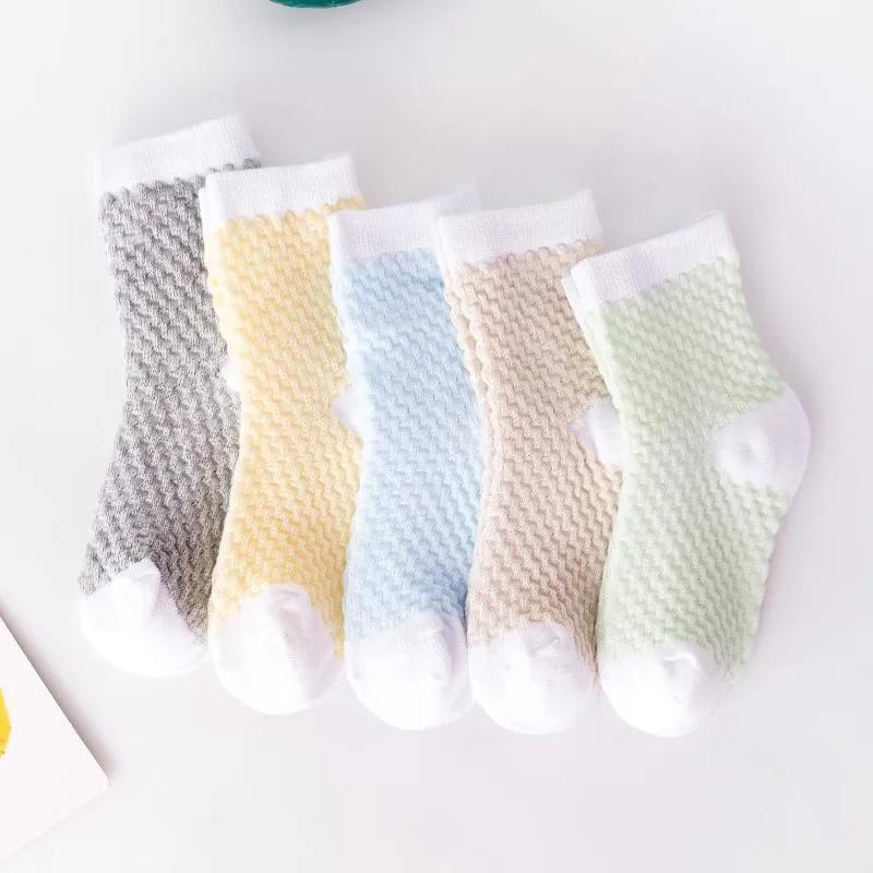 5-piece Cotton Mesh Socks