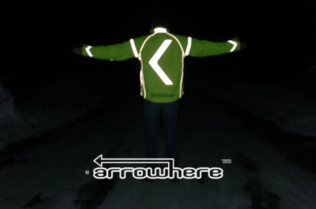 ArroWhere Women's Waterproof Plus LED Hi-Viz with Arrow Bike Jacket