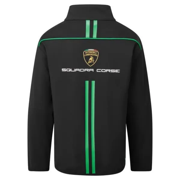 Automobili Lamborghini Squadra Corse Kids Team Softshell Jacket - Youth Black