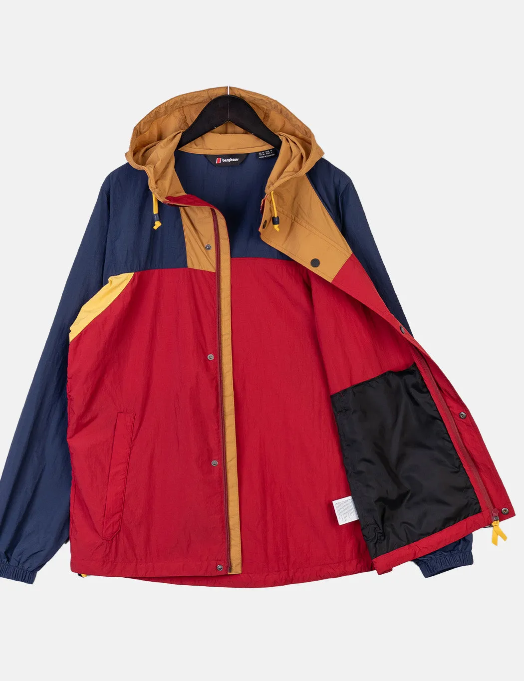 Berghaus Dean Street U Windbreaker 21 Jacket - Biking Red/Dusk/Amber Yellow/Brown Sugar