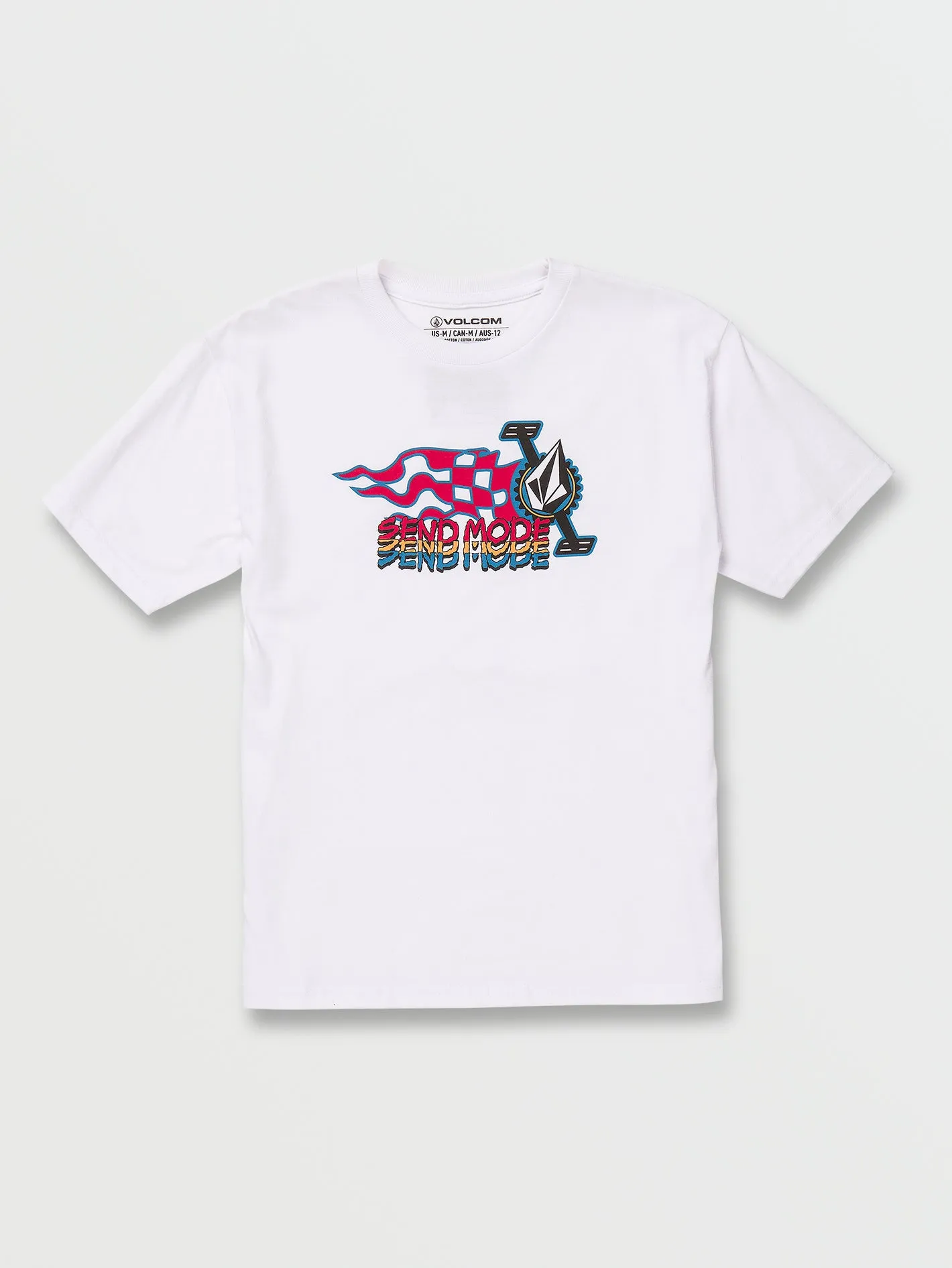 Big Boys Crank It Up Short Sleeve Tee - White