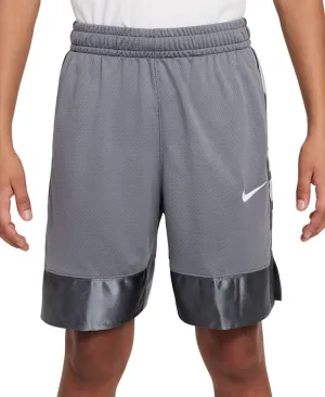 Big Boys Elite Dri-FIT Nike Basketball Shorts, Gray