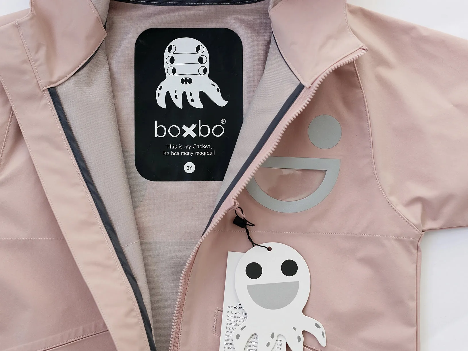 BOXBO Kids Wistiti Windbreaker Rain Jacket - Pink