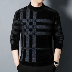 Casual All-matching Striped Thickened sweater