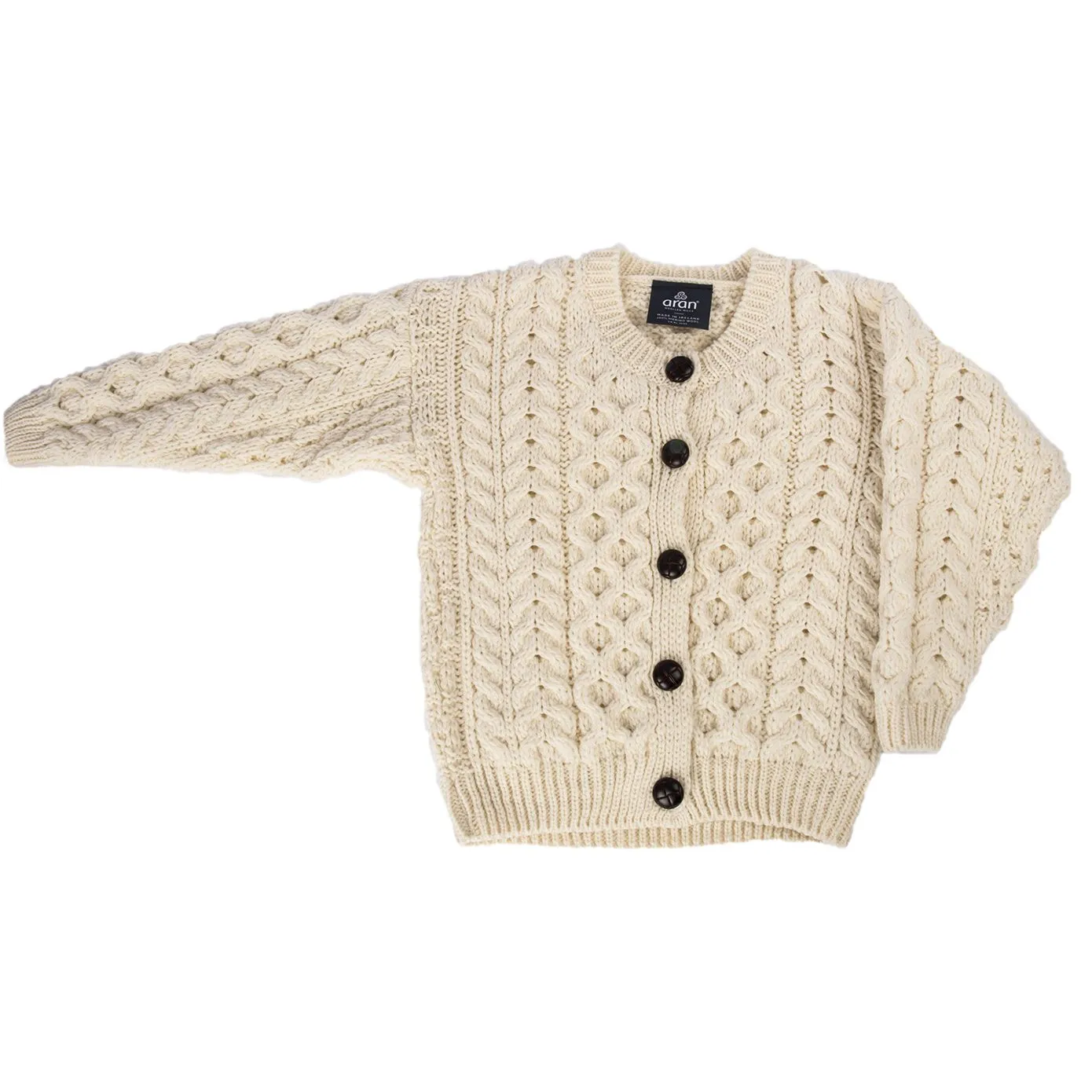 Children's Merino Aran Cardigan