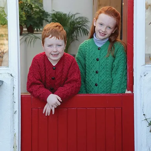 Children's Merino Aran Cardigan