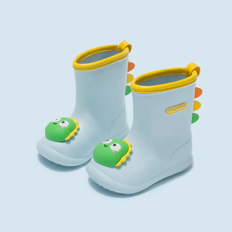 Children's rain boots, baby rain gear, rain boots, cartoon waterproof middle-aged water shoes, kindergarten cartoon children's rain boots