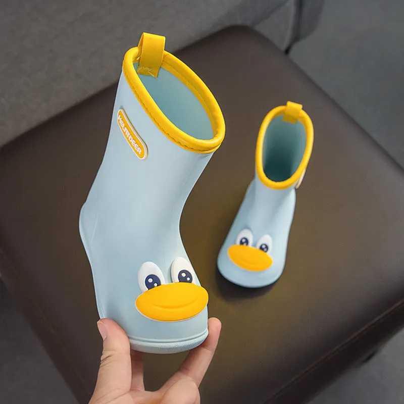 Children's rain boots, baby rain gear, rain boots, cartoon waterproof middle-aged water shoes, kindergarten cartoon children's rain boots