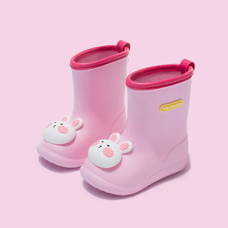 Children's rain boots, baby rain gear, rain boots, cartoon waterproof middle-aged water shoes, kindergarten cartoon children's rain boots