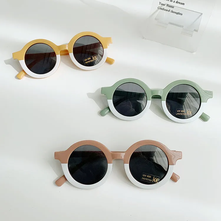 Children's Sunglasses Round Frame Sun Protection And Sunshade Fashion All-matching