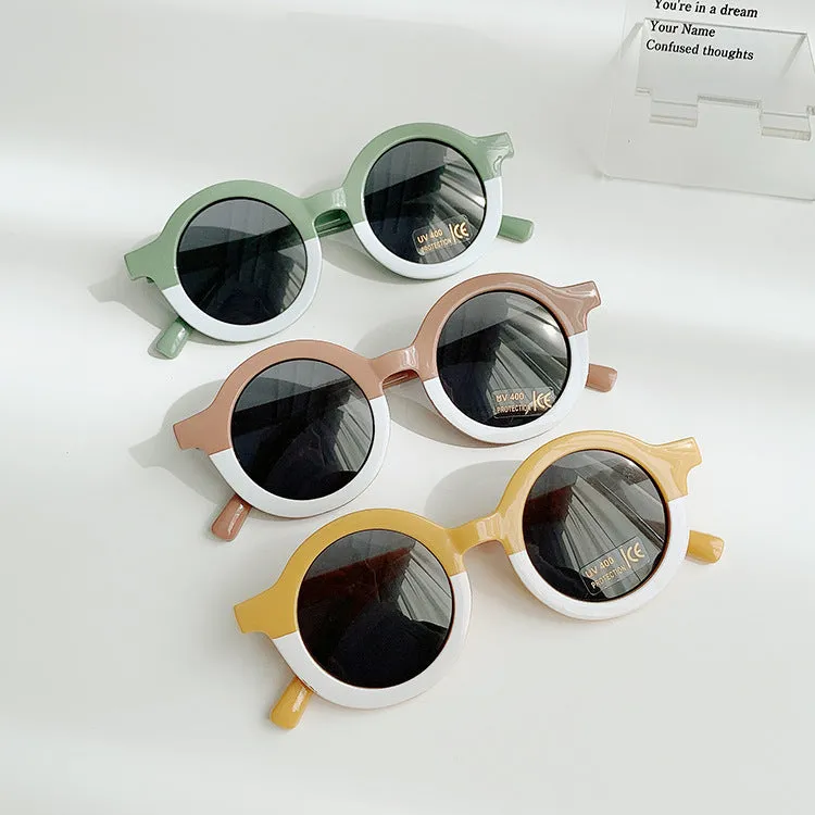 Children's Sunglasses Round Frame Sun Protection And Sunshade Fashion All-matching