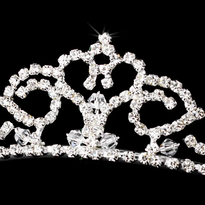 Classic Childs Crystal Heart Tiara