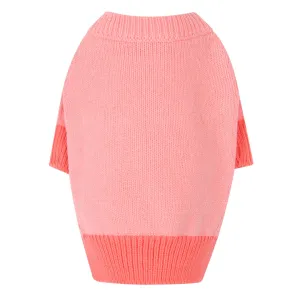 Color Block Pastel Crew Neck - Pink