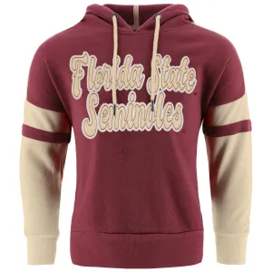 Colosseum Youth Girl's Florida State Seminoles Hooded Pullover - Garnet/Gold