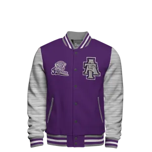 Cotton Fleece Varsity Jacket With No Lining