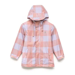 Crywolf Play Jacket Lilac Plaid Raincoat