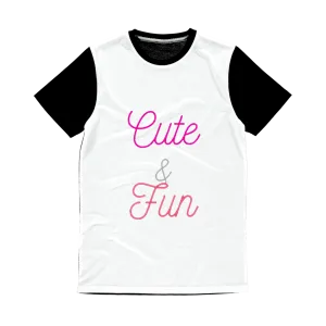 Cute and Fun Classic Sublimation Panel T-Shirt