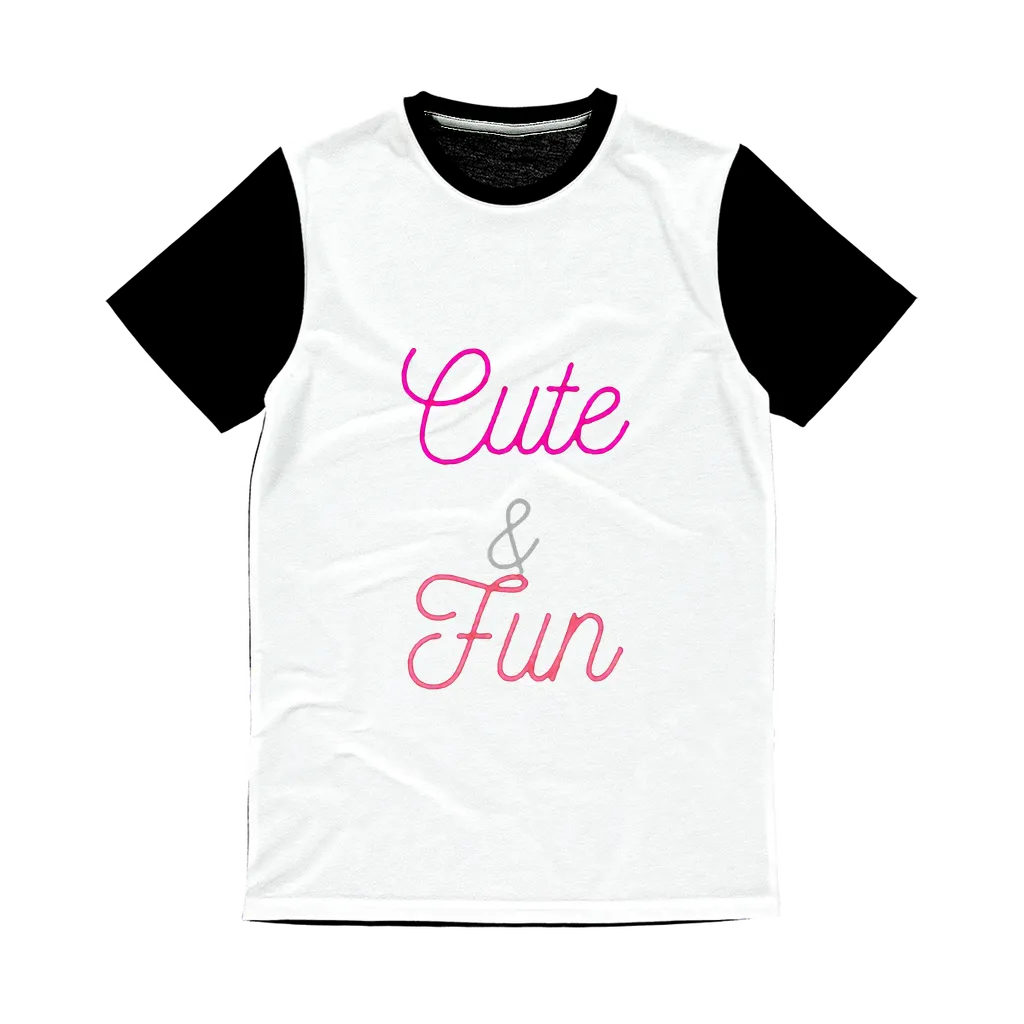 Cute and Fun Classic Sublimation Panel T-Shirt