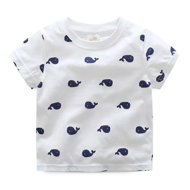 Cute Boy Whale Shirts (2-10 Years)