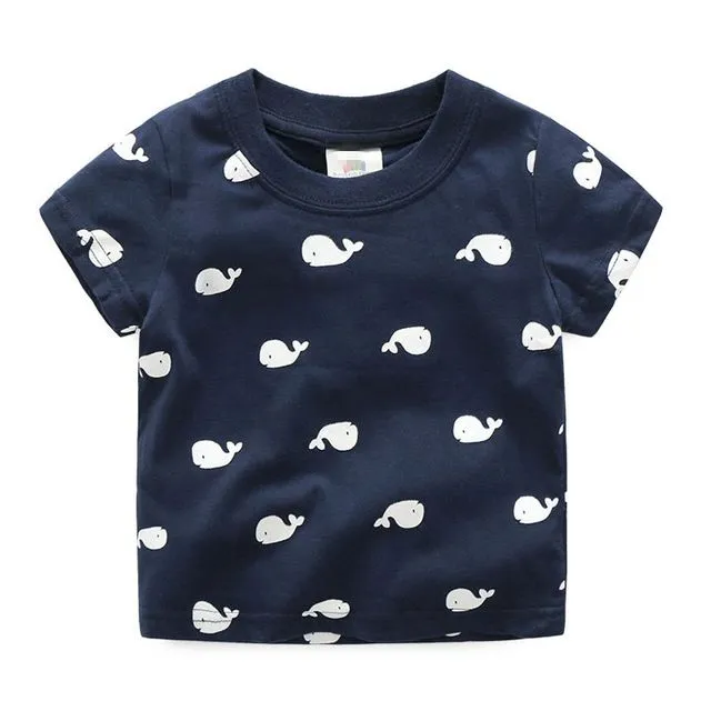 Cute Boy Whale Shirts (2-10 Years)