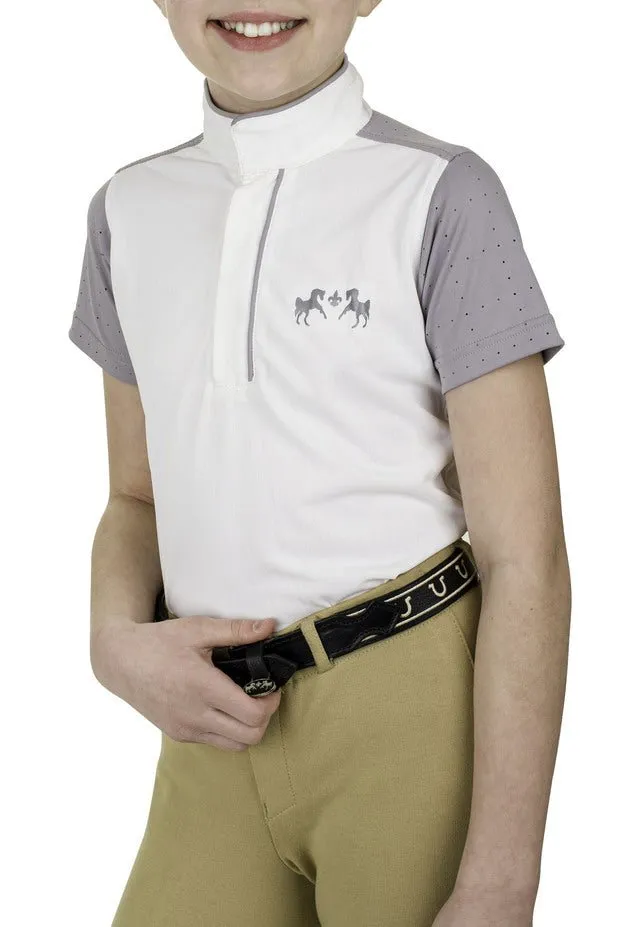 Equine Couture Children'S Magda Equicool Short Sleeve Show Shirt