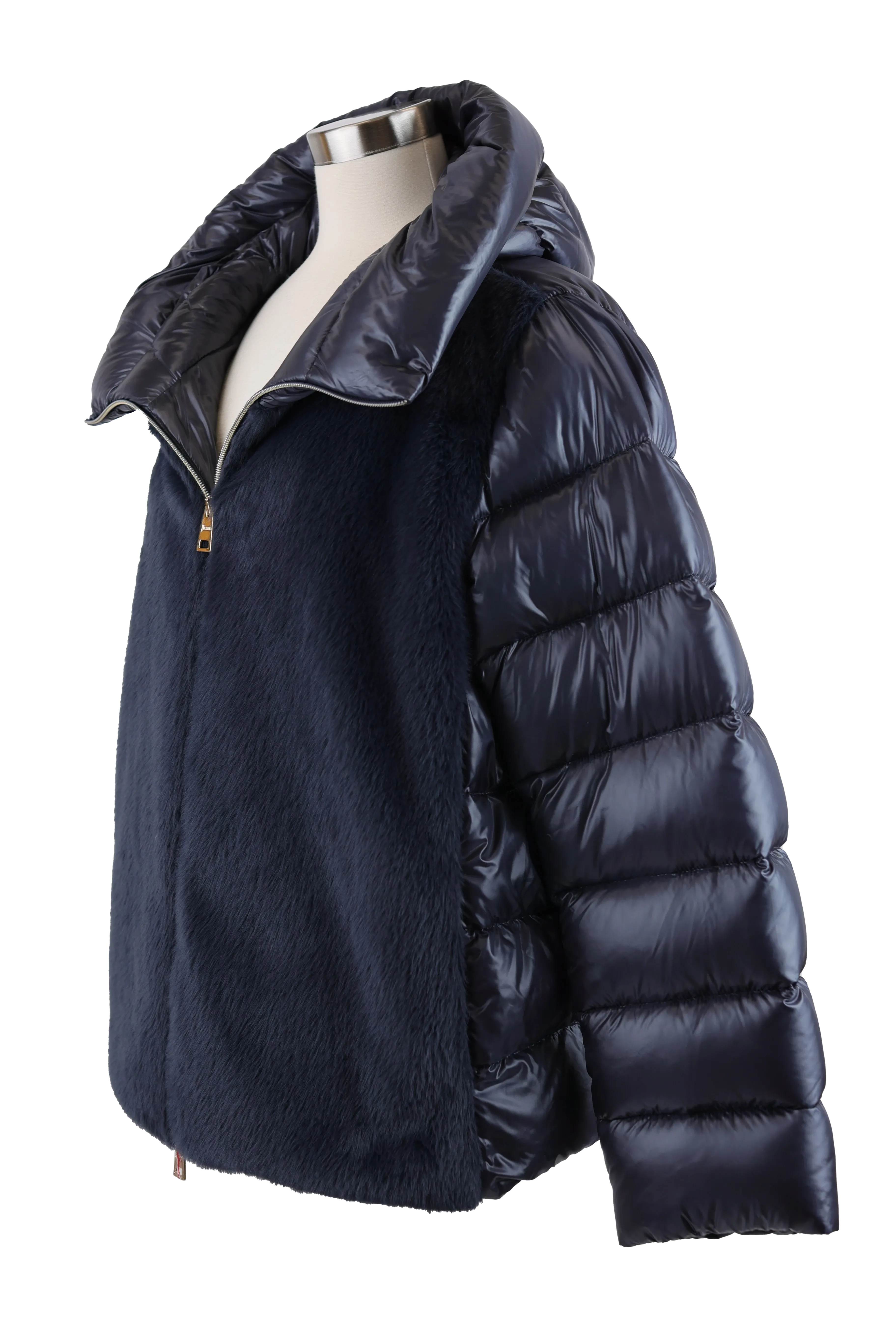 Faux Fur Down Puffer Jacket