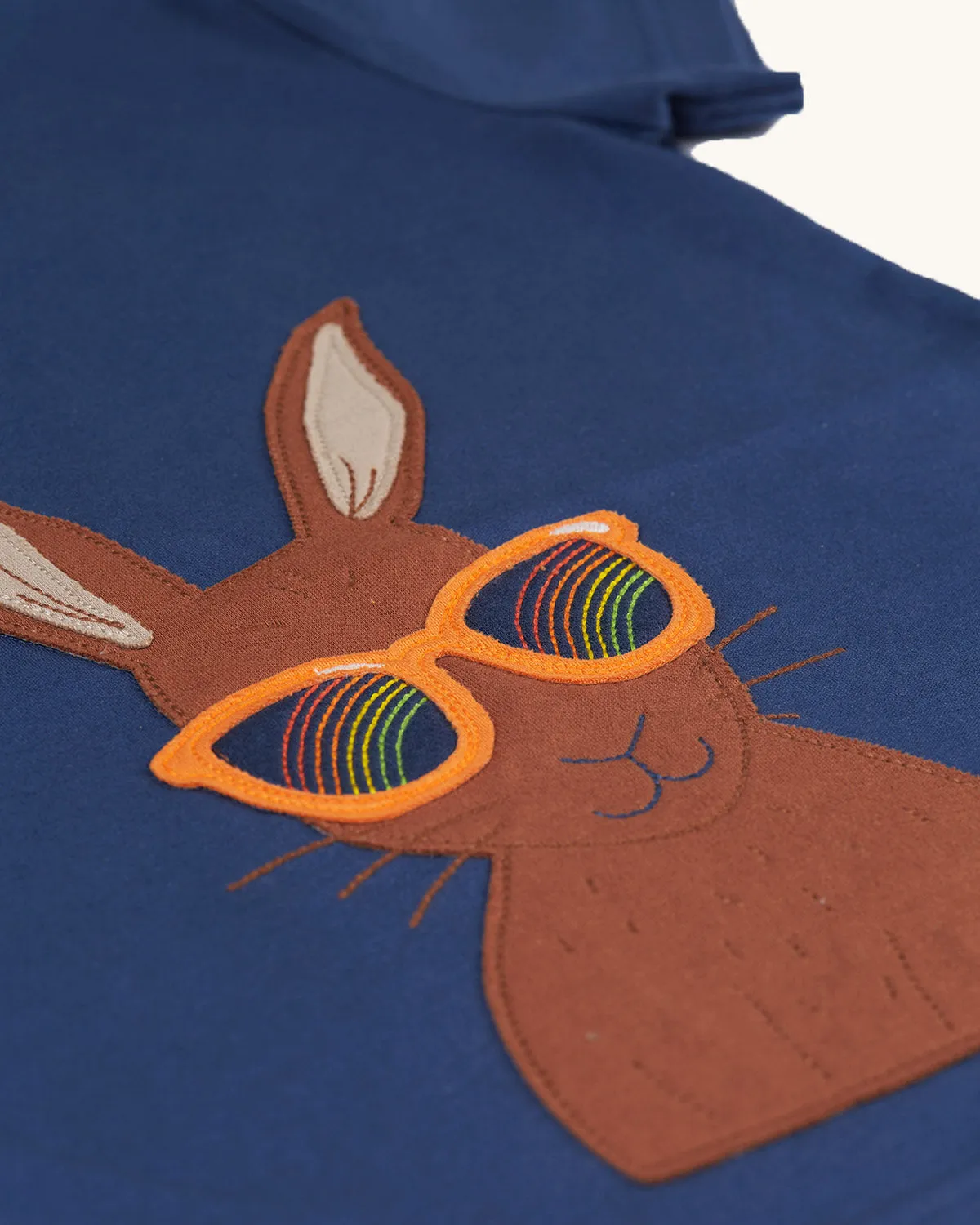 Frugi Carsen Applique T-Shirt - Hare