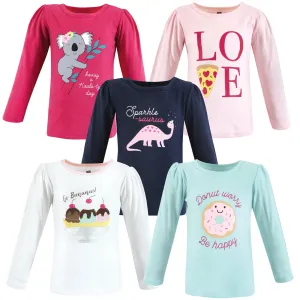 Hudson Baby Long Sleeve T-Shirts, Ice Cream Dino