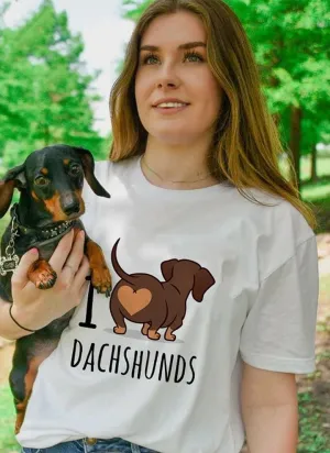 I Love Dachshunds T-Shirt