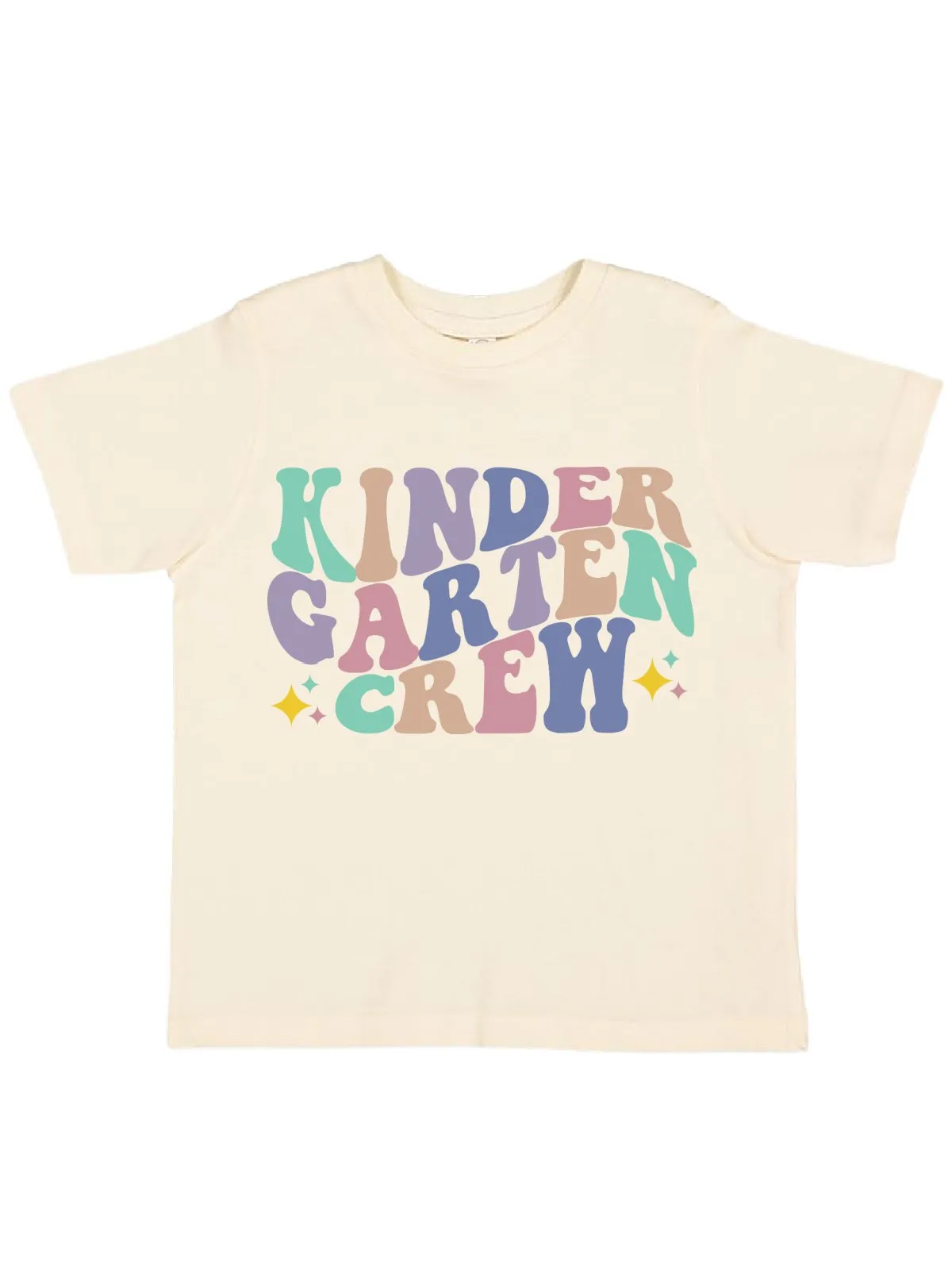 Kindergarten Crew Kids Retro Back to School T-Shirt