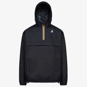 Leon - Packable Quarter Zip Rain Jacket in Black Pure