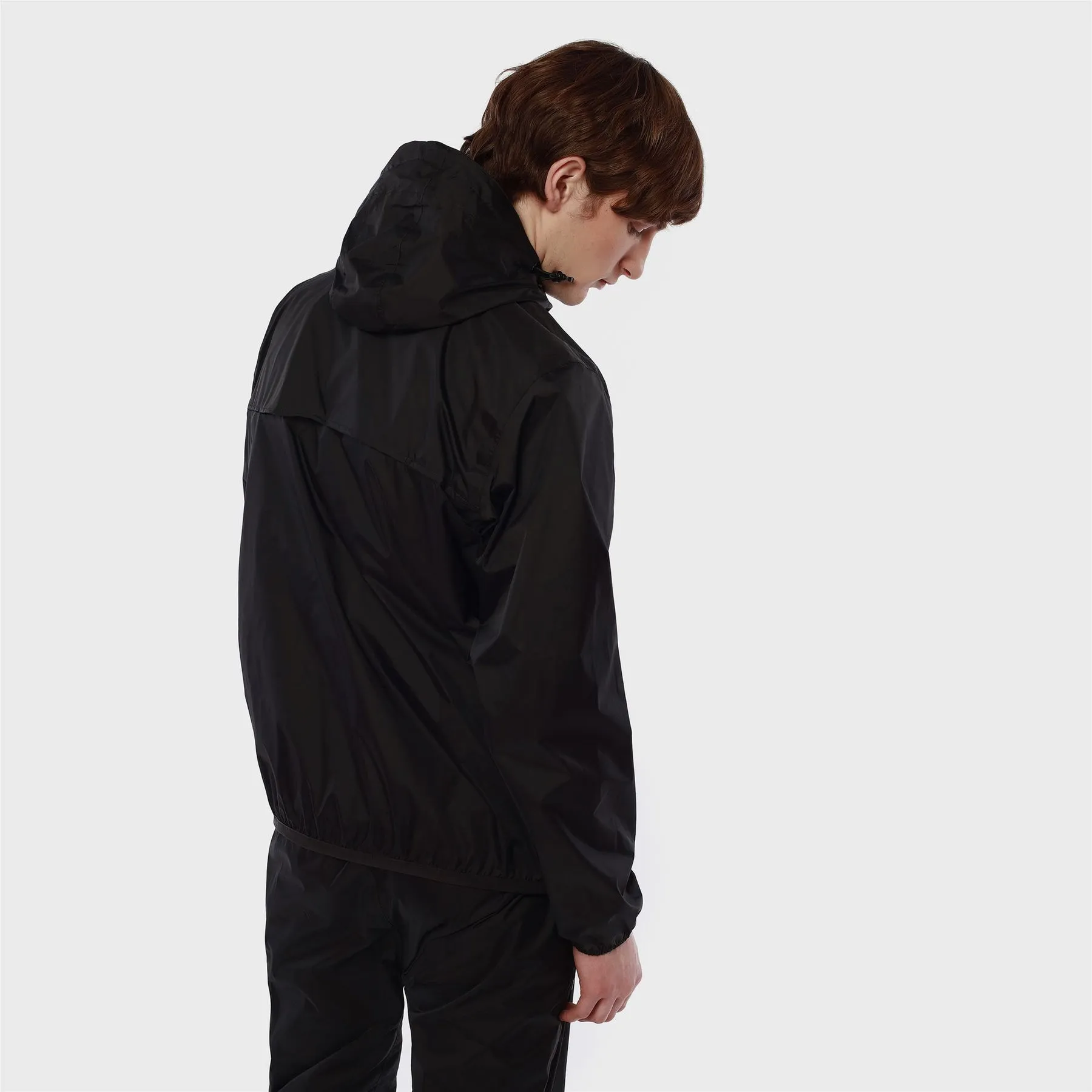 Leon - Packable Quarter Zip Rain Jacket in Black