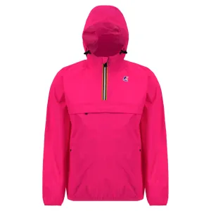 Leon - Packable Quarter Zip Rain Jacket in Pink Intense