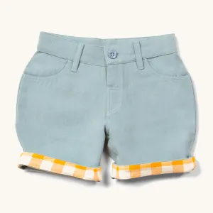 LGR Blue Twill Turn Up Sunshine Shorts