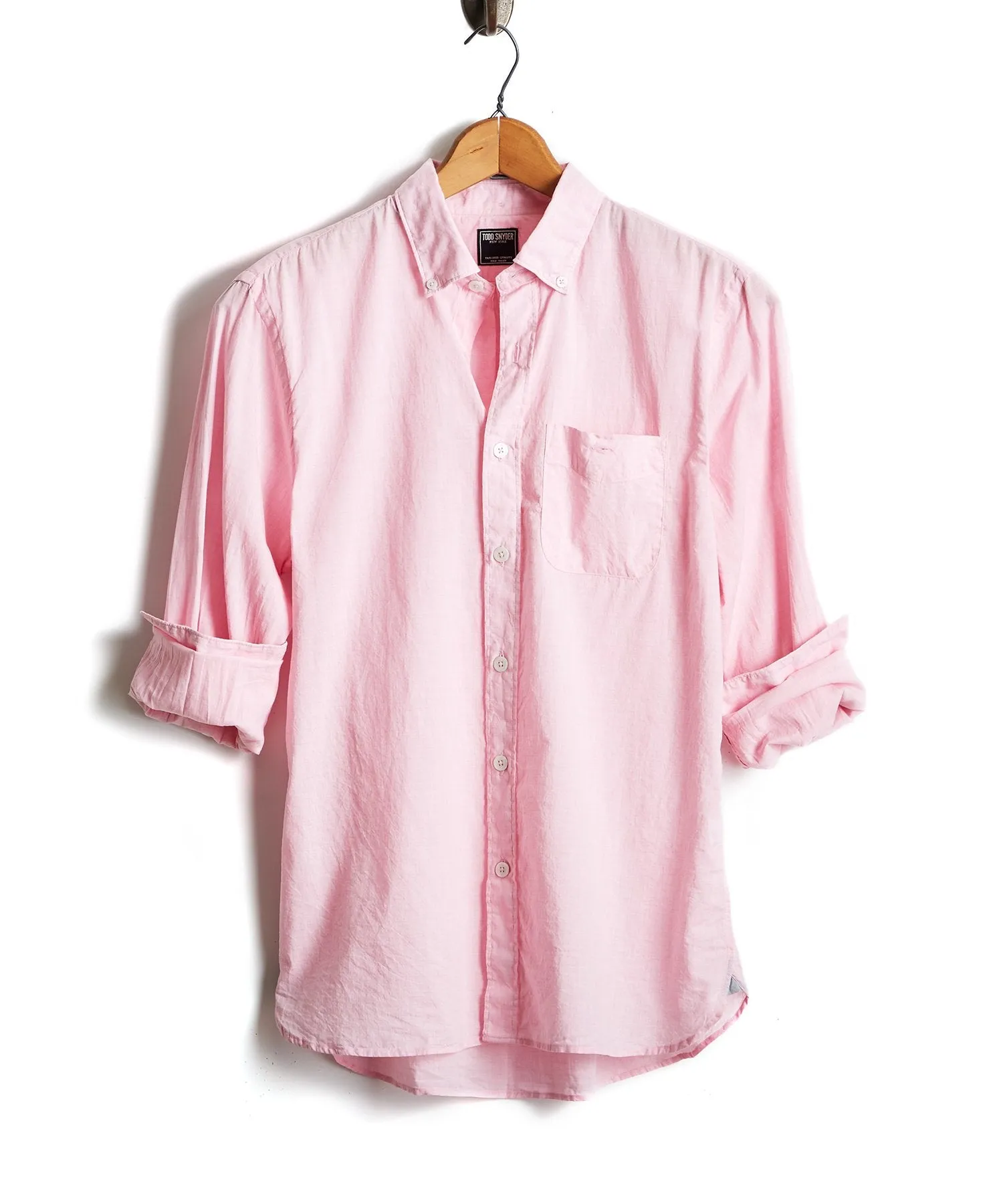 Lightweight Button Down Shirt Light Pink