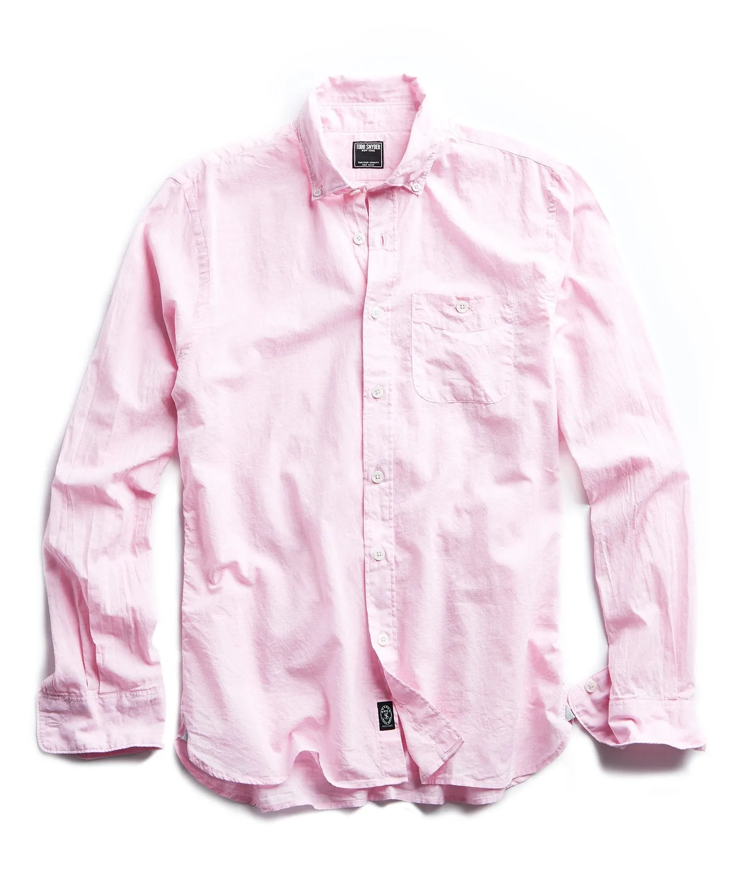 Lightweight Button Down Shirt Light Pink