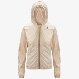 Lily Plus Double - Reversible Waterproof Full Zip Windbreaker in White-Beige