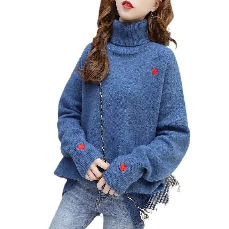 Love All-matching Embroidered Sweater Top For Women