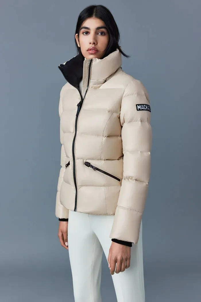 MACKAGE MADALYN-V - Lustrous Light Down Jacket With Hood For Ladies