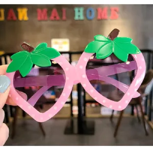 New children's sunglasses, anti-UV sunglasses, baby glasses, strawberry fruit-shaped glasses, boys and girls