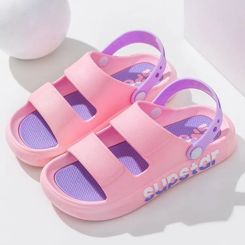 New Summer Boy Cartoon Children's Beach Shoes Girls Soft Soled Medium Children's Fashion Boys Sandals