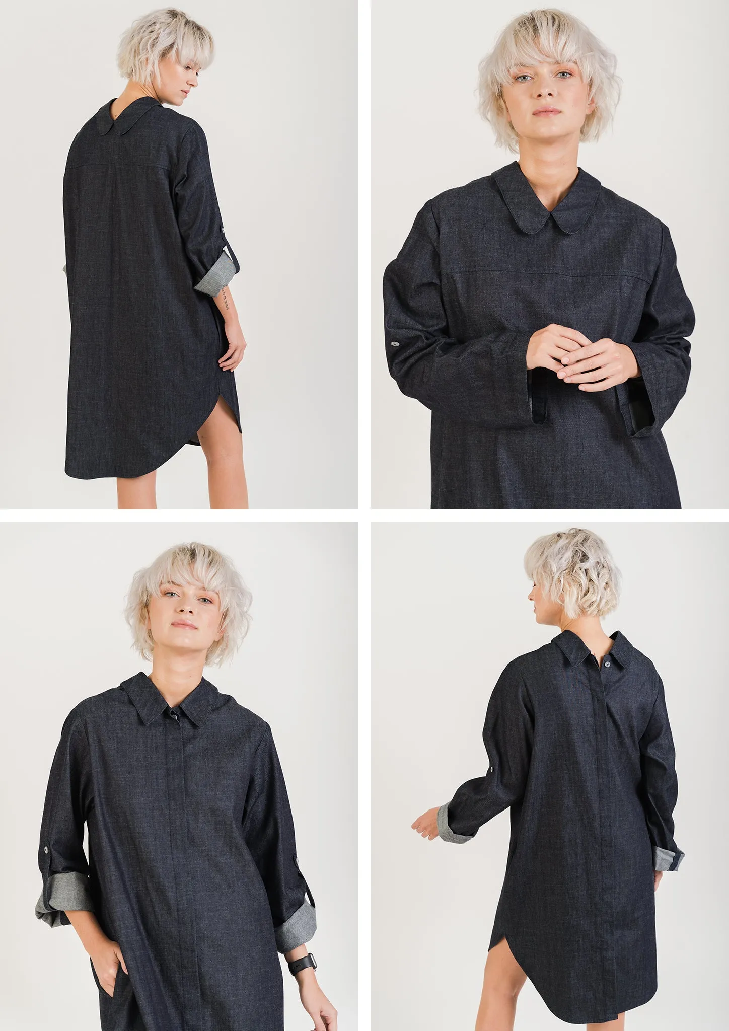 Organic Denim SHIRT DRESS