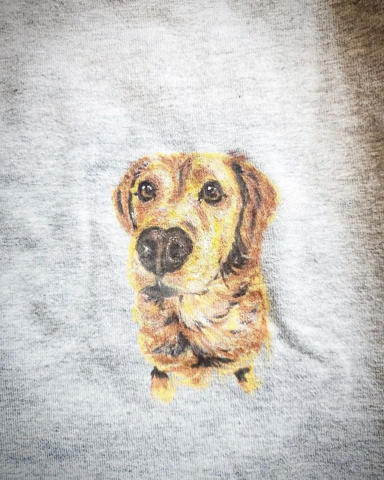 Pet Portrait T Shirt Sweatshirt - Custom Clothing