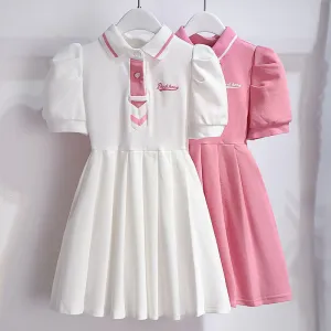 Pleated Skirt Children's Dress  New Fashion Girls Skirt Classic Style Sweet Princess Dress Children's Children's Clothing