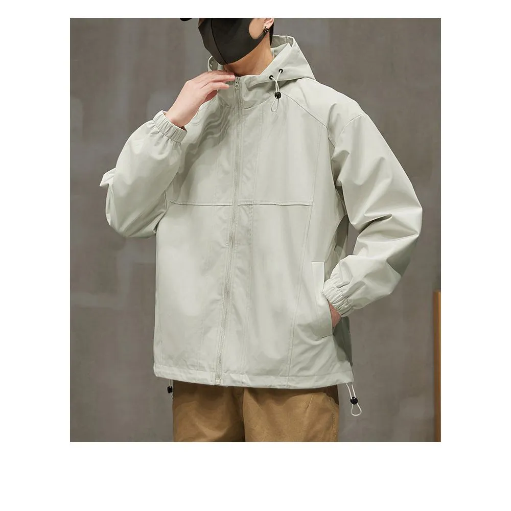 Raincoat Windproof Hooded Insulated Windbreaker