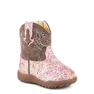 Roper Cowbabies Glitter Aztec - Infant Cowgirl Bootie