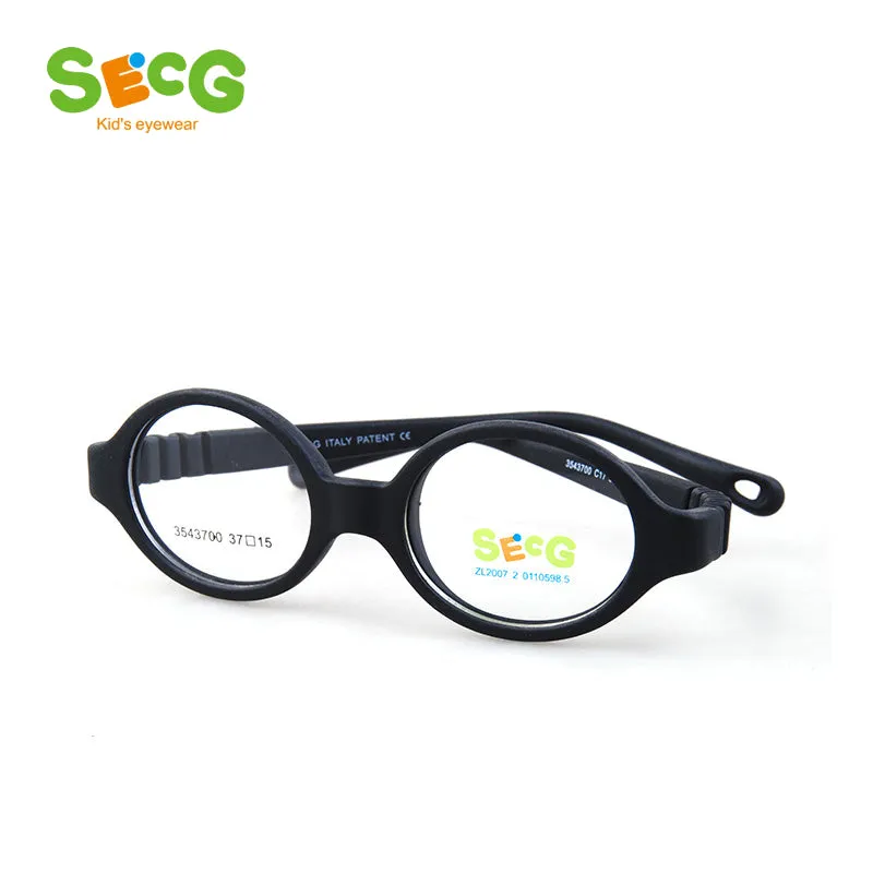 Secg's Unisex Full Rim Oval Tr 90 Titanium Eyeglasses 35437